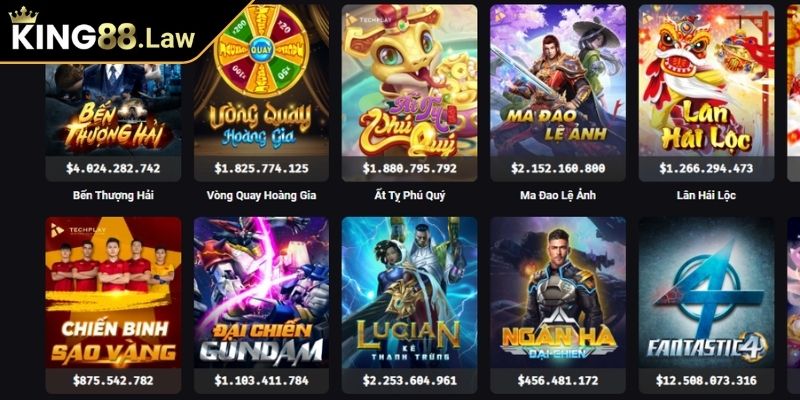 Giới thiệu chung sảnh HB điện tử KING88